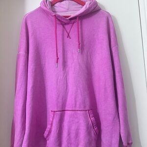 Hollister Vibrant Pink Hoodie Sweater L
